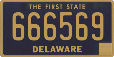 DE license plate 666569