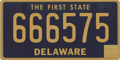 DE license plate 666575