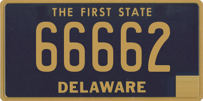 DE license plate 66662