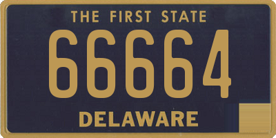 DE license plate 66664