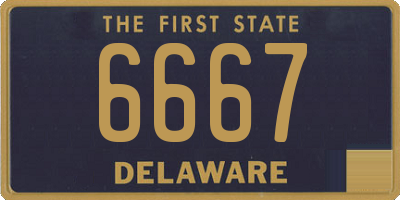 DE license plate 6667