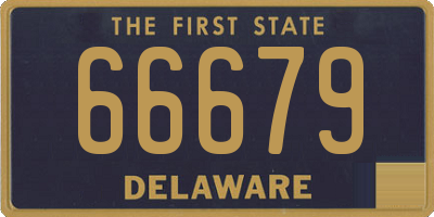 DE license plate 66679