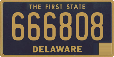 DE license plate 666808