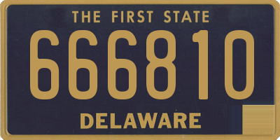DE license plate 666810