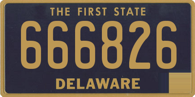 DE license plate 666826