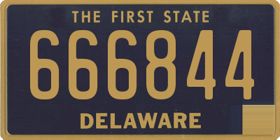 DE license plate 666844