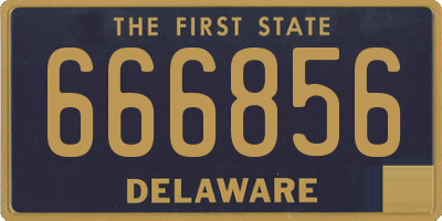 DE license plate 666856
