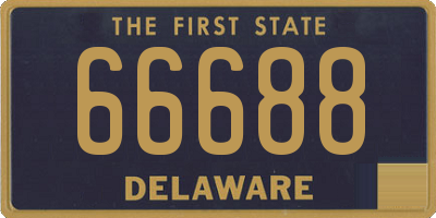 DE license plate 66688