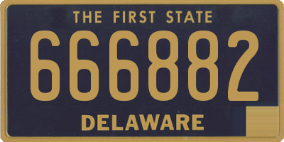 DE license plate 666882