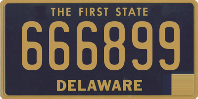 DE license plate 666899