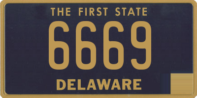 DE license plate 6669