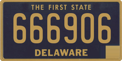 DE license plate 666906