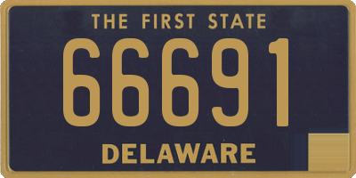 DE license plate 66691