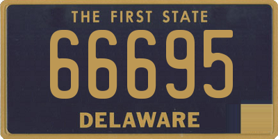 DE license plate 66695