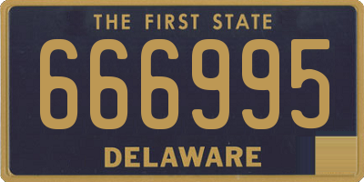 DE license plate 666995