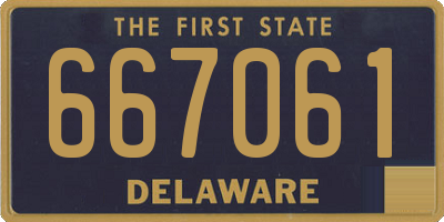 DE license plate 667061