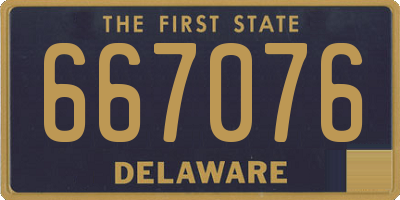 DE license plate 667076