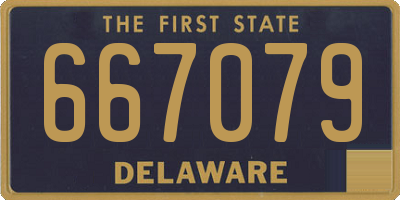 DE license plate 667079