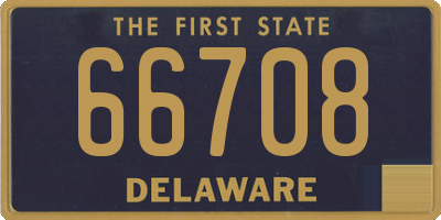 DE license plate 66708