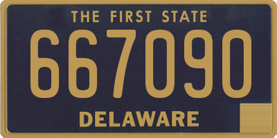 DE license plate 667090
