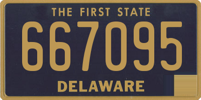 DE license plate 667095