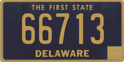 DE license plate 66713