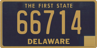 DE license plate 66714