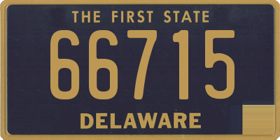DE license plate 66715