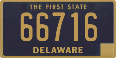 DE license plate 66716