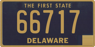 DE license plate 66717