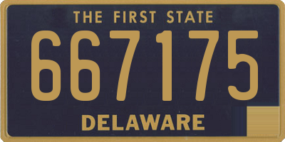 DE license plate 667175