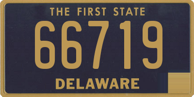 DE license plate 66719