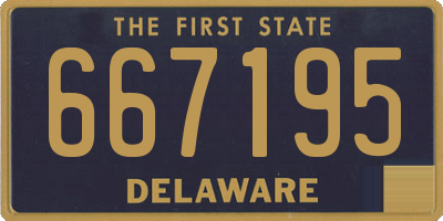 DE license plate 667195