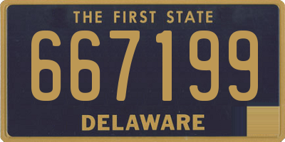 DE license plate 667199