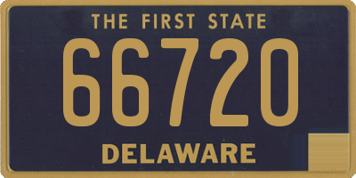 DE license plate 66720