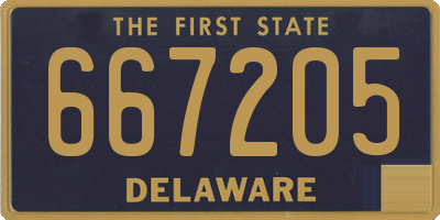 DE license plate 667205