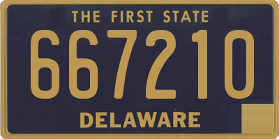 DE license plate 667210