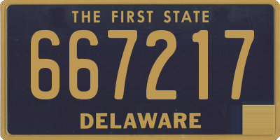 DE license plate 667217