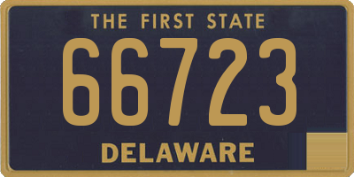 DE license plate 66723
