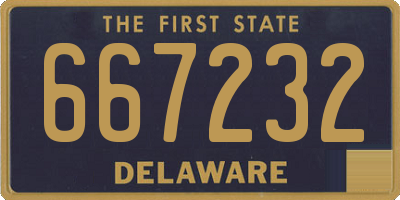 DE license plate 667232