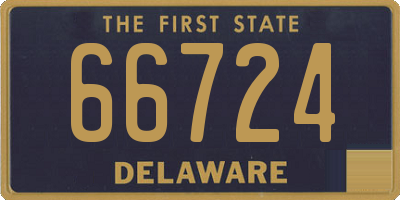 DE license plate 66724