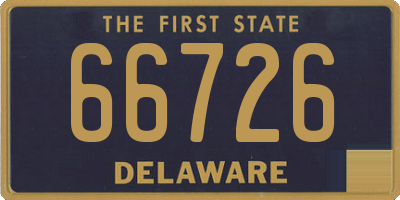 DE license plate 66726