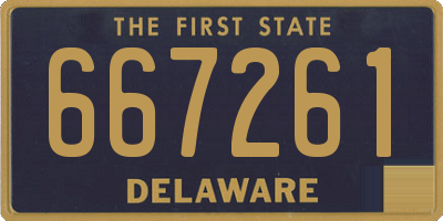 DE license plate 667261