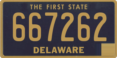 DE license plate 667262