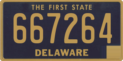 DE license plate 667264