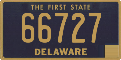 DE license plate 66727