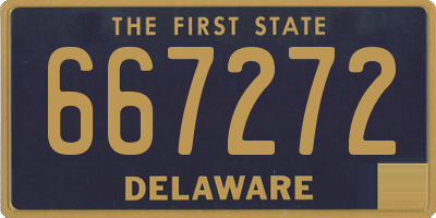 DE license plate 667272