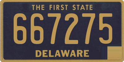 DE license plate 667275