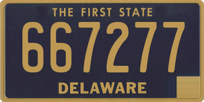 DE license plate 667277