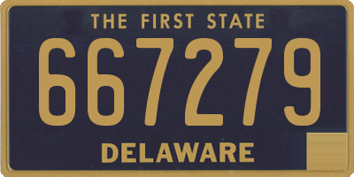 DE license plate 667279
